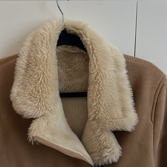 Uniqlo Beige Fur Jacket Size XS - Picture 3 of 6